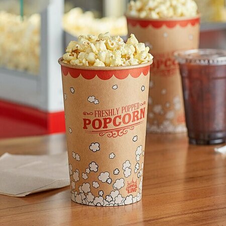 CARNIVAL KING Kraft 46 oz. Popcorn Cup, 50PK 999VB46KR